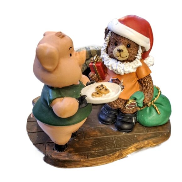 Vintage Harley-Davidson Santa Bear Rides Again Figurine Numbered MINT - Picture 7 of 10